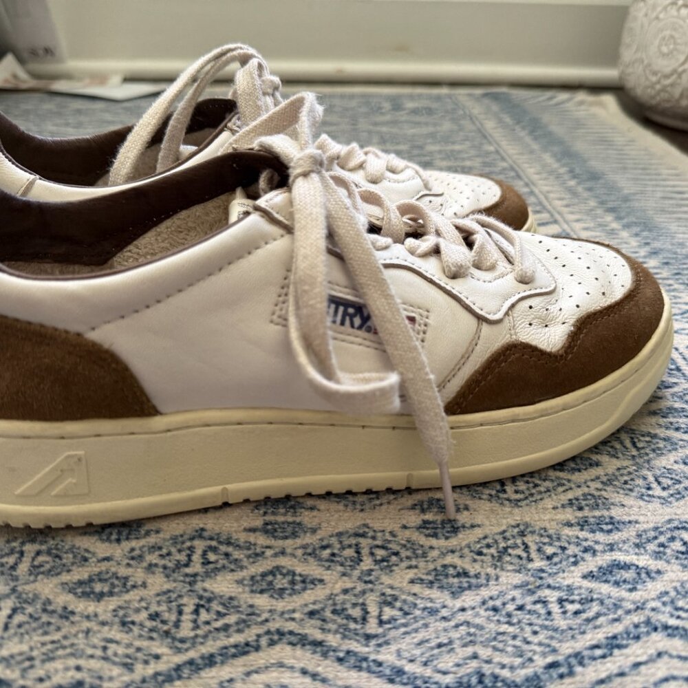 Autry Medalist Low Sneaker White Leather/Tobacco Suede- 39 - Picture 5 of 11